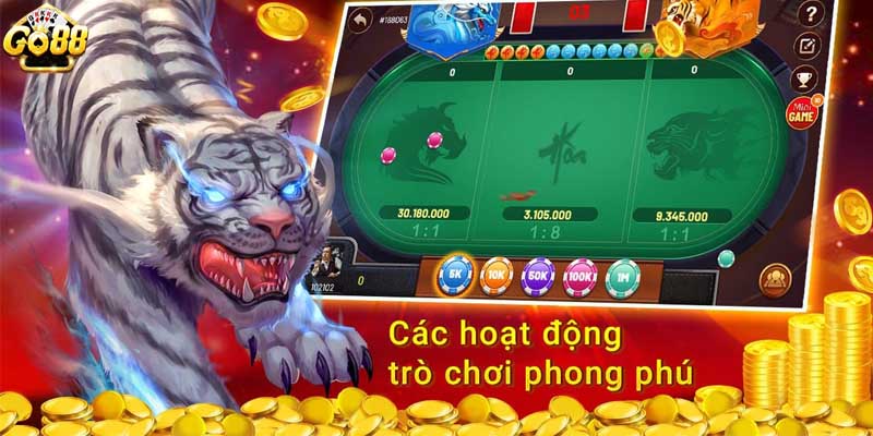Long hổ Go88 - Giới thiệu game và 3 kinh nghiệm cực hay 3 Điểm hấp dẫn của game Long hổ Go88