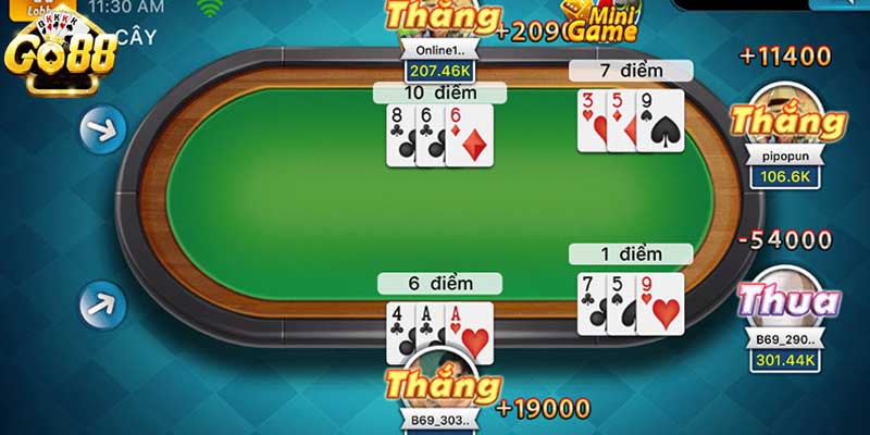 Game bài Ba cây GO88 - Quy tắc chơi và 2 mẹo cực hay 3 Điểm hấp dẫn của game bài Ba cây GO88