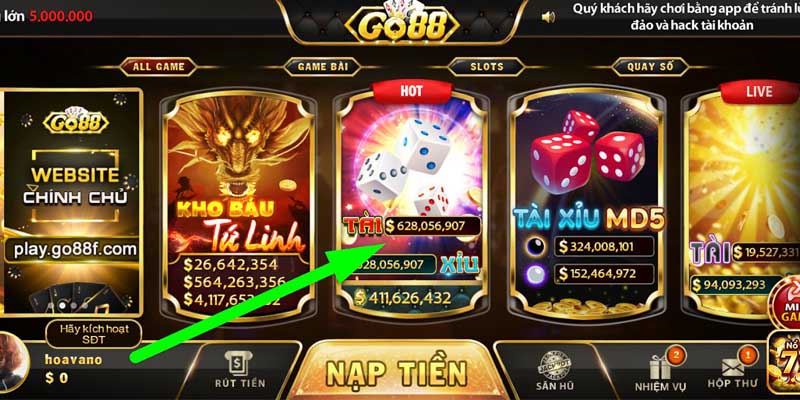 Tài Xỉu GO88 - Hình thức đặt cược hàng đầu 2024 2 Giới thiệu game tài xỉu GO88