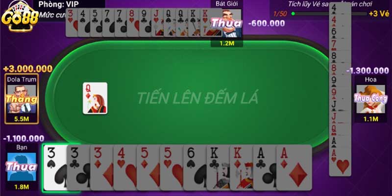 Game bài Tiến lên đếm lá GO88 - Cách chơi dễ dàng với GO88 5 Thủ thuật chơi game bài Tiến lên đếm lá GO88 tân binh không nên bỏ qua