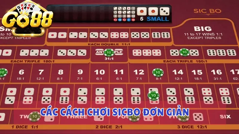 Tất tần tật cách chơi sicbo năm 2024 3 Các cách chơi Sicbo đơn giản
